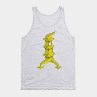 Living Clock Tower Illustration T-shirt Tank Top